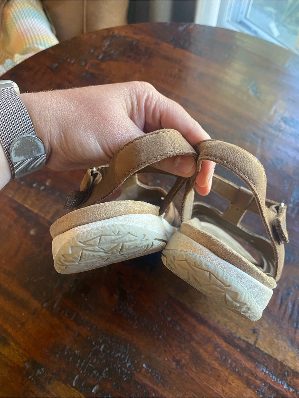 Earth origins etsaila leather sandals women’s size 8.5 tan comfort fisherman - Picture 4 of 8